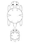カメのペーパークラフト